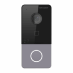 Post videointerfon de exterior WIFI Hikvision DS-KV6113-WPE1(C), montaj aparent pentru o familie, camera HD 2MP, True WDR, unghi vizualizare: Horizontal:  129° Vertical: 75°, iluminare IR 3 metri, cititor de card incorporat Mifare 13.56 MHz, comunicare audio bidirectionala, microfon omnidirectional