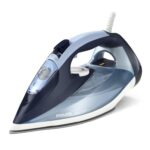 Fier de calcat Philips Azur DST7020/20, 2800W, debit de abur continuu de 50g/min si jet de abur de 250 g, talpa SteamGlide Plus, rezervor de 300ml si sistem de curatare automata cu rezervor integrat pentru calcar, albastru