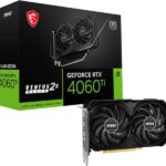 Placa Video MSI GeForce RTX™ 4060 Ti VENTUS 2X BLACK 16G OC GDDR6 PCIE 4.0, 128bit, 3x DP 1xHDMI