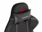 Scaun gaming Genesis Nitro 550 G2, material Synthetic PU + Textil, reglabil pe inaltime, greutate maxima suportata 150 kg, inaltime scaun reglabil 46.5 - 53.5 cm, spatar ajustabil 150°, dimensiuni roti 60mm, negru - Image 10