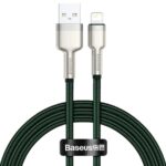 CABLU alimentare si date Baseus Cafule Metal, Fast Charging Data Cable pt. smartphone, USB la Lightning Iphone 2.4A, 2m, verde