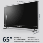 Televizor Sony BRAVIA LED 65X85L, 164 cm, Smart Google TV, 4K Ultra HD, 100Hz, Clasa F (Model 2023) - Image 3