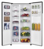 Side by Side HEINNER HSBS-H439NFBKWDE++, No Frost, 439 L, Clasa E, Dozator apa, Negru - Image 6