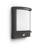 Aplica LED pentru exterior cu senzor de miscare Philips SAMONDRA, 3.8W ,800 lm, lumina calda (2700K), IP44, 227x190x89mm, Antracit - Image 2