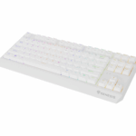 Tastatura gaming mecanica wireless Genesis Thor 230 TKL, iluminare RGB, 87 taste, 11 butoane multimedia, alb