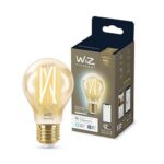 Bec LED inteligent vintage (decorativ) WiZ Connected Filament Gold A60 ,Wi-Fi, E27, 6.7W (50W), 640 lm, lumina alba (2000-5000K), compatibilGoogle Assistant/Alexa/Siri - Image 6
