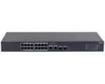 Switch Dahua 18 porturi, gigabit, 2 porturi SFP, 16 porturi PoE, 135W, management, porturi : Portul 1-16: 16 × RJ-45 10/100/1000 Mbps (POE); Port 17-18: 2 × RJ-45 10/100/1000 Mbps (legatura in sus); Portul 19-20: 2 × SFP 1000 Mbps (legatura in sus) - Image 3