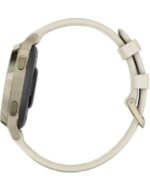Ceas Garmin Lily 2 Active, display AMOLED, dimensiune afisaj 25,4 mm x 21,3 mm, rezolutie afisaj 240 x 201 pixeli, memorie 8GB, autonomie pana la 9 zile, rezistanta la apa pana la 5 ATM, greutate: 24,4g, ramă MLunar Glod şi curea Bone din silicon - Image 3