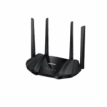 DAHUA AX1500 WIRELSS ROUTER DH-AX15M, Standarde wireless: 2.4 GHz: 802.11 b/g/n, 5 GHz: 802.11 a/n/a/ac/ax, Dual Band; 2.4 GHz: 300 Mbps, 5 GHz: 1201 Mbps, interfata: 1 x 10/100/1000Mbps WAN, 2 x 10/100/1000Mbps LAN, Memorie: 128 MB Flash, 128 MB RAM, dimensiuni: 215 mm × 119 mm × 173 mm,