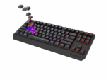 Tastatura gaming mecanica wireless Genesis Thor 230 TKL, iluminare RGB, swtich-uri Red, 87 taste, 11 butoane multimedia, negru - Image 8