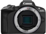 Aparat foto Canon Eos R50 BLACK KIT + Obiectiv RF-S 18-150mm f/3.5-6.3 IS STM, mirrorless, 24.2 Megapixeli, Procesor Digic X, Montura RF, Senzor APS-C 22.3 x 14.9mm, Aspect 3:2, Focalizare: Dual Pixel CMOS AF II,  100 % pe orizontală şi 100 % pe verticală (selectare automată), 90 % pe - Image 4