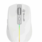 Mouse wireless Tellur Silent Click, interfata USB, rezolutie 1600 DPI, 6 butoane, alb