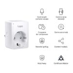 TP-LINK TAPO P100M Mini priză Wi-Fi smart, compatibilă cu Matter, WIFI Protocol: IEEE 802.11b/g/n, Bluetooth, 2.4Ghz, Dimensiuni: 72 × 51 × 40 mm, Cerinte de alimentare: 100-240V~, Incarcare maxima: 2,300W, 10A. - Image 4