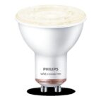 Bec LED inteligent Philips Spot PAR16, Wi-Fi, Bluetooth, GU10,4.7W(50W), 345 lm, lumina calda (2700K), dimabil