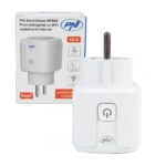 Priza inteligenta PNI SmartHome WP800 WiFi control prin internet, App Tuya Smart, compatibila cu Amazon Alexa si Google Home, masoara consumul de energie, Tensiune alimentare: 230V, Sarcina maxima: 3700 W, Distanta transmisie, 50 m exterior, interior 30 m, Dimensiuni: 87 X 50 X 50 mm,
