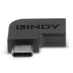 Adaptor Lindy USB-C 3.2 la USB C 90°, material PVC, temperaturi de operare -10°C - 80°C (14°F - 176°F), negru - Image 2