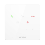 Post interior interfon audio Hikvision DS-KH6000-E1/WH, 9 butoane, microfon inclus, difuzor inclus, interfata: 1 RJ-45 100 Mbps, alimentare: IEEE802.3af, Standard PoE,12 VDC, temperatura de functionare: -10 °C to 50 °C