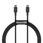 Cablu alimentare si date Baseus Superior, Fast Charging Data Cable pt. smartphone, USB Type-C la USB Type-C 100W, 1m, negru