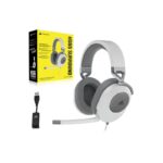 Casti Gaming Head-band Corsair HS65 SURROUND, Wired, Alb - Image 4