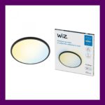 Plafoniera LED WiZ SuperSlim, Wi-Fi, control vocal, 32W, 3800 lm, luminaalba (2700-6500K), IP20, 55cm, Negru - Image 2