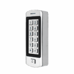 K10-EM Controler de acces stand-alone cu tastatura si cititor de carduri EM (125kHz), sonerie, antivandal, rezistent la apa (IP66),Tastatura iluminata,Releu (NO-COM-NC),Mod identificare: Card, PIN, Card+PIN, 990 utilizatori + 10 utilizatori cu acces temporar, Programare de la tastatura folosind un