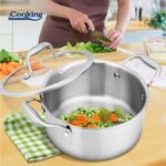 SEMIOALA INOX+CAPAC STICLA 24x12CM, 5L, ATOMIC3, COOKING BY HEINNER - Image 6