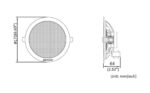 Difuzor de tavan Hikvision DS-QAE0206G1-V, putere difuzor: 6W, senzitivitate: 91 dB ± 3 dB, frecventa: 90 Hz to 20 kHz(max 98 dB), dimensiuni:Ø170 × 64 mm , greutate: 0.46kg. - Image 2