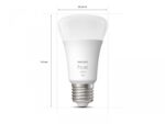 Pachet 3 Becuri LED inteligente Philips Hue A60, Bluetooth, E27 ,9.5W(75W), 1055 lm, lumina calda (2700K) + Consola Hue Bridge + Intrerupatorcu variator - Image 3