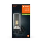 Aplica pentru exterior Ledvance ENDURA Classic Amber Wall, 1xE27, max. 12W LED, IP44, 116x295x115 mm, aluminiu/policarbonat, Gri inchis - Image 2