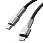 CABLU alimentare si date Baseus Cafule Metal, Fast Charging Data Cable pt. smartphone, USB Type-C la Lightning Iphone PD 20W, 2m, negru - Image 2