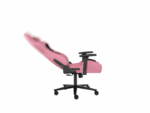 Scaun gaming Genesis Nitro 720, piele ecologica, reglabil pe inaltime, suporta pana la 150 kg, inaltime reglabila 46.5 - 53.5 cm, spatar ajustabil 135°, dimensiuni roti 60mm,  negru/roz - Image 10