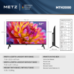 Televizor METZ LED 32MTH2000Z, 80 cm, HD, Clasa E (Model 2026) - Image 5