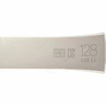 Memorie USB Flash Drive Samsung 128GB BAR Plus, USB 3.1 Gen1, Champaign Silver