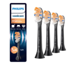 Rezerve PHILIPS Sonicare A3 Premium All in One HX9094/88, Pachet de 4 capete de periere standard, Sincronizarea modurilor BrushSync,  Negru, L x A x I (mm) 25.7x60x230.5