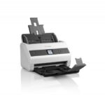 Scanner Epson WorkForce DS-970, dimensiune A4, tip sheetfed, viteza scanare: 85 ppm mono si color, ADF 100 coli, rezolutie optica 600 X 600dpi, duplex, senzor CIS, tehnologie LED, Scanare catre BMP, JPEG, TIFF, multi-TIFF, PDF, searchable PDF, PDF/A, PNG, Software inclus: Document Capture Pro 2.0,