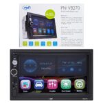 Navigatie multimedia PNI V8270 2 DIN cu GPS MP5, touch screen 7 inch, radio FM, Bluetooth, Mirror Link, AUX, USB, microSD, Culoare: negru, 7", Rezolutie: 1920 x 1080px, Aspect: 16:9, Formate acceptate: DVD, VCD, CD, CD-R, MP3, JPEG, WMA, Procesor: 500 MHz, Bluetooth, format audio: MP3, WMA, WAV