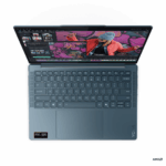 Laptop Lenovo Yoga Slim 7 14AKP10, 14" 2.8K WQXGA+ (2880x1800) OLED 1100nits (peak) / 500nits (typical) Glossy, 100% DCI-P3, 120Hz, Eyesafe®, Dolby Vision®, DisplayHDR™ True Black 1000, X-Rite®, PureSight Pro, AMD Ryzen™ AI 7 350 (8C / 16T, 2.0 / 5.0GHz, 8MB L2 / 16MB L3), video Integrated AMD - Image 2
