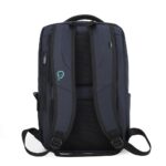 Rucsac Spacer pentru notebook de max. 15.6″, 1 compartiment, buzunar frontal x 2, buzunar lateral x 2, waterproof, poliester, albastru - Image 3