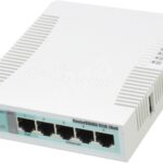 MIKROTIK WIRELESS SOHO GIGABIT AP 5-PORT, RB951G-2HND, 5* 10/100/1000Ethernet ports, CPU nominal frequency: 600 MHz, 1* CPU core count, Sizeof RAM: 128 MB, Up to 7W, 2* Wireless 2.4 GHz number of chains,802.11b/g/n, Antenna gain dBi for 2.4 GHz: 2.5