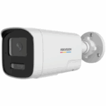 Camera de supraveghere IP Bullet 2MP ColorVu Hikvision DS-2CD1T27G2H- LIUF/SL(2.8MM), lentila fixa 2.8mm, iluminare: Color: 0.001 Lux @ (F1.0, AGC ON),B/W: 0 Lux with IR: 50m, microfon incorporat, difuzor incorporat, alarma la evenimente: Motion detection (support alarm triggering by specified