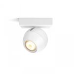 Spot LED Philips Hue Buckram, Bluetooth, GU10, 5W (50W), 350 lm ,luminaalba (2200-6500K), IP20, 10.2cm, Metal, Alb