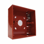 Honeywell Baza pentru montaj aparent buton Morley-IAS, culoare rosie; Dimensiuni: 87x93x32mm; Greutate: 0.080g