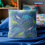 Perna cu model fosforescent, Dino,45x45
