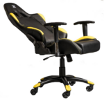 Scaun gaming X by Serioux, Torin, ajustabil, piele sintetica, piston pe gaz, manere reglabile, baza stea cu 5 picioare, greutate maxima admisa 150Kg, perne detasabile, negru si galben - Image 2