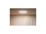 Plafoniera LED RGB WiZ SuperSlim, Wi-Fi, control vocal, 22W, 2600 lm ,lumina alba si color (2200-6500K), IP20, 43cm, Alb - Image 2