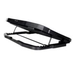 Stand Spacer notebook 17″ Gaming, sita metal, Airflow: 72CFM, 2xfan 12.5cm, 2xfan 7cm cu led albastru, ventilatoare 125 mm x 2 buc, 70 mm x 2 buc, viteza rotatie maxima 1500 +/-10% RPM - Image 5