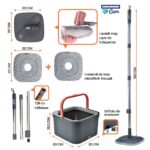 SET CURATENIE MOP ROTATIV 360 MEGA CLEAN, HEINNER CARE - Image 8