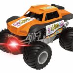 MASINUTA CU LUMINI, SUNETE SI FRICTIUNE, SCARA 1/24, 19CM, PORTOCALIU