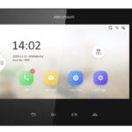 Monitor videointerfon 7inch color Hikvision DS-KH6320-LE1(B)LCD Resolution 1024 × 600, ROM 32 MB, RAM 128 MB, Audio compression standard G.711 U, G.711 A,Event capacity 200 alarm records,2 MB RAM reserved for events, Linked doorphone capacity 17 IP doorphones Max.Network interface 1 RJ-45 10/100