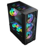 Carcasa 1STPLAYER DK-D4 Mid Tower RGB NEGRU - Image 2